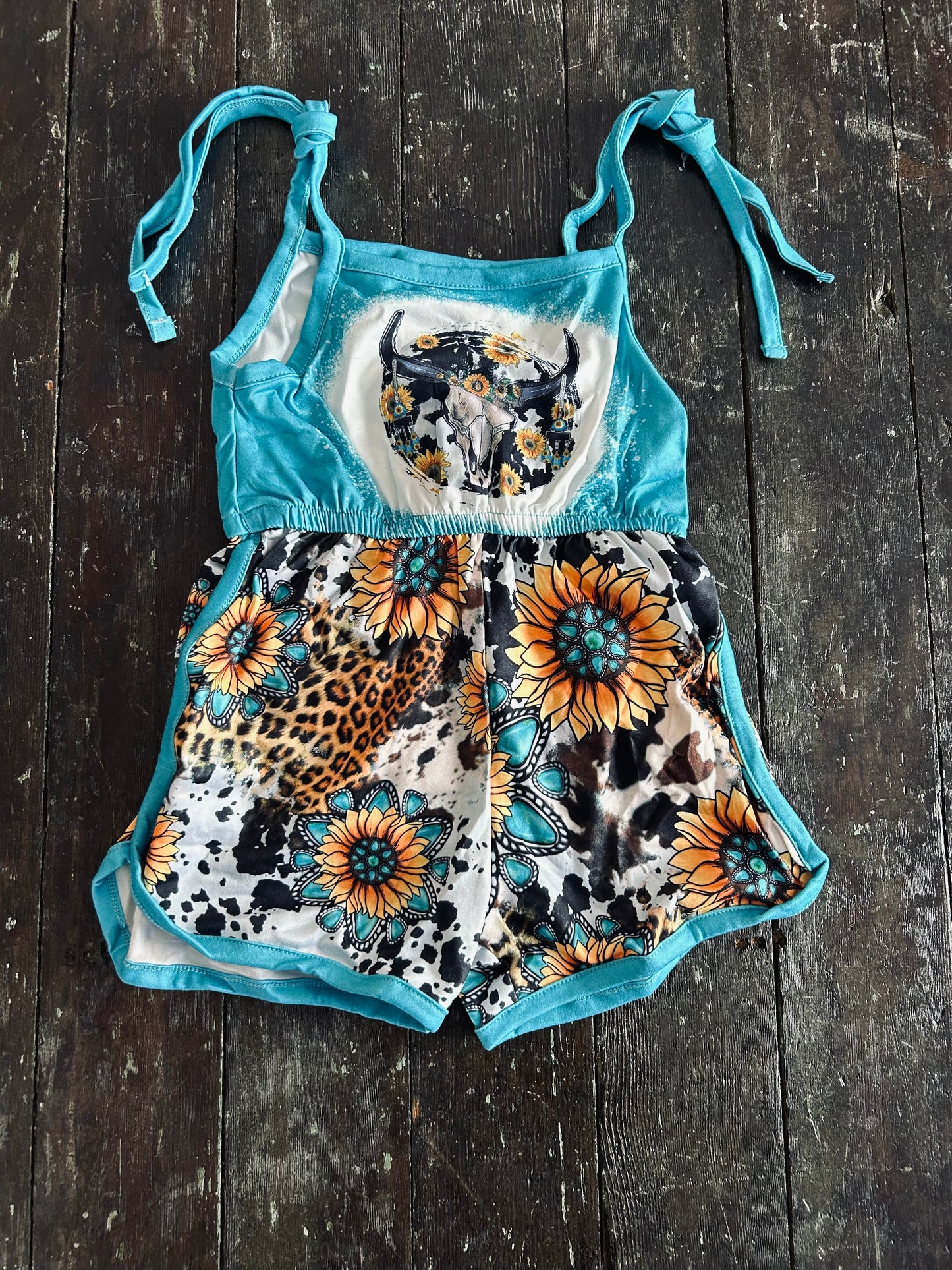 Blue Sunflower Jumpsuit