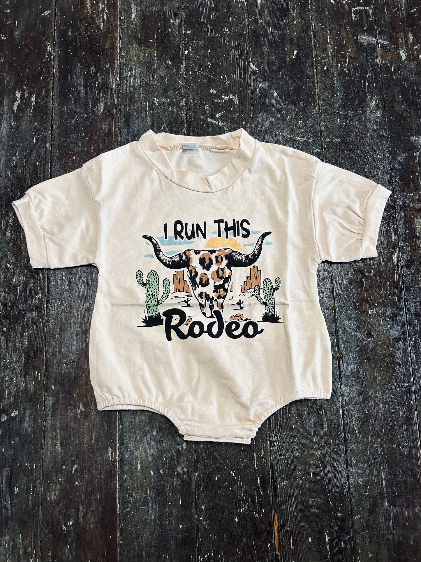 Run This Rodeo Bubble Romper