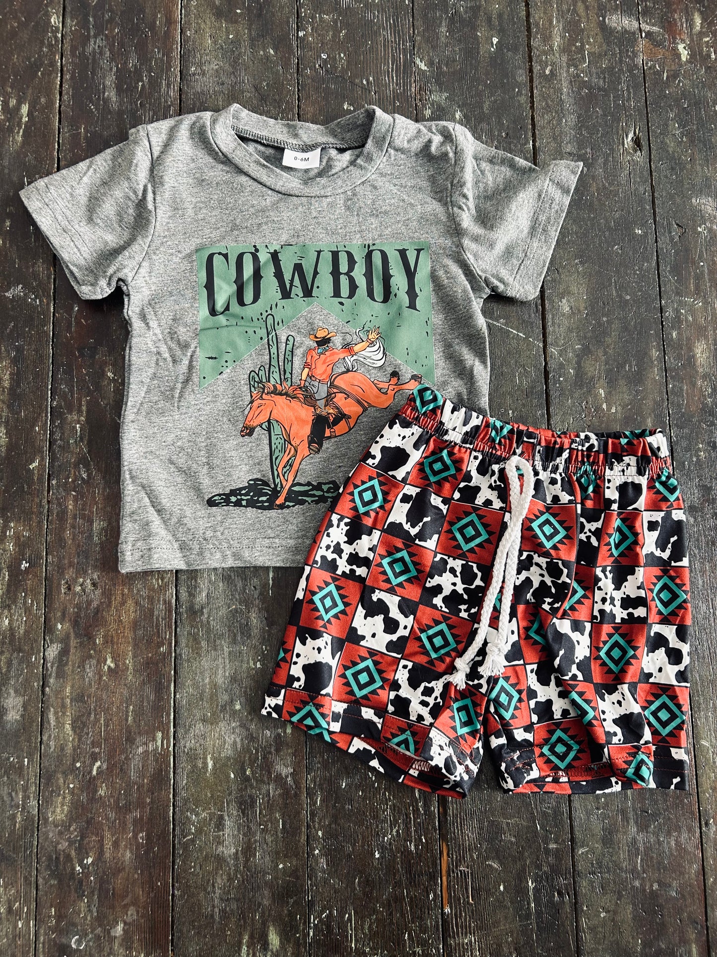 Cowboy Bucker Short Set