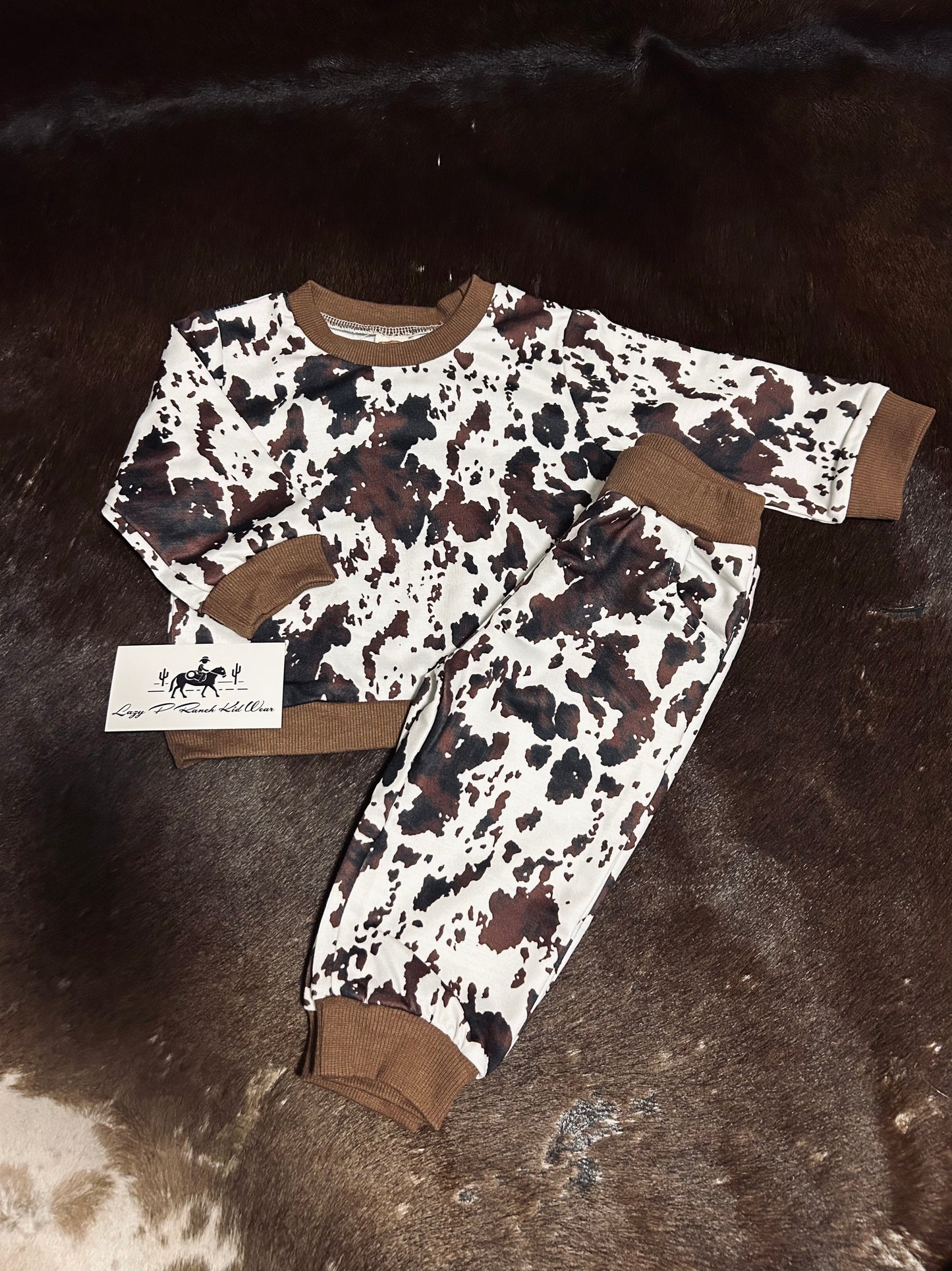 Cowhide Pant Set