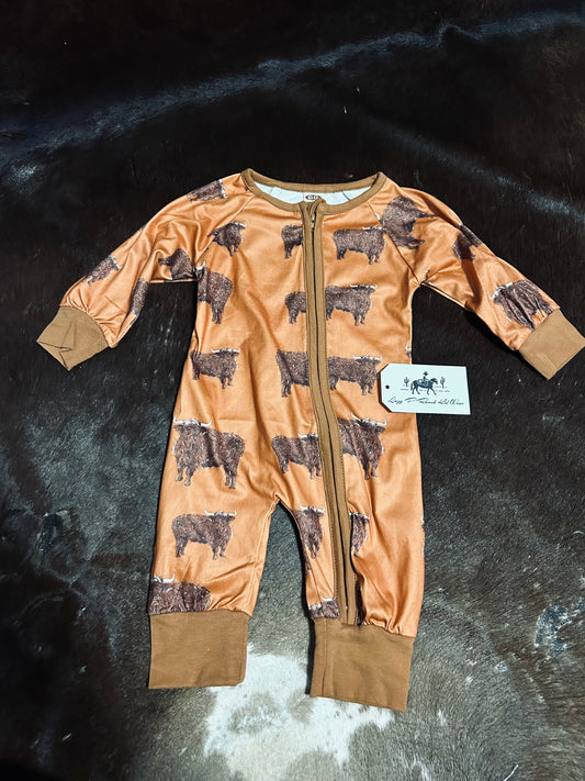 Brown Cow Romper