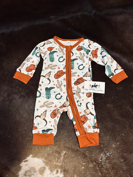 Rusty Cowboy Romper