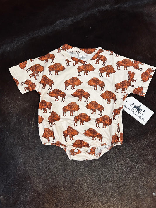 Bison Bubble Romper