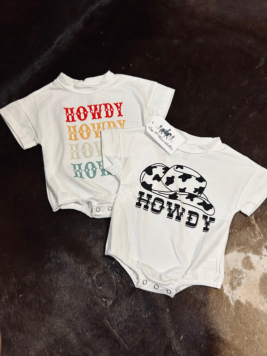 Howdy Bubble Tee Romper