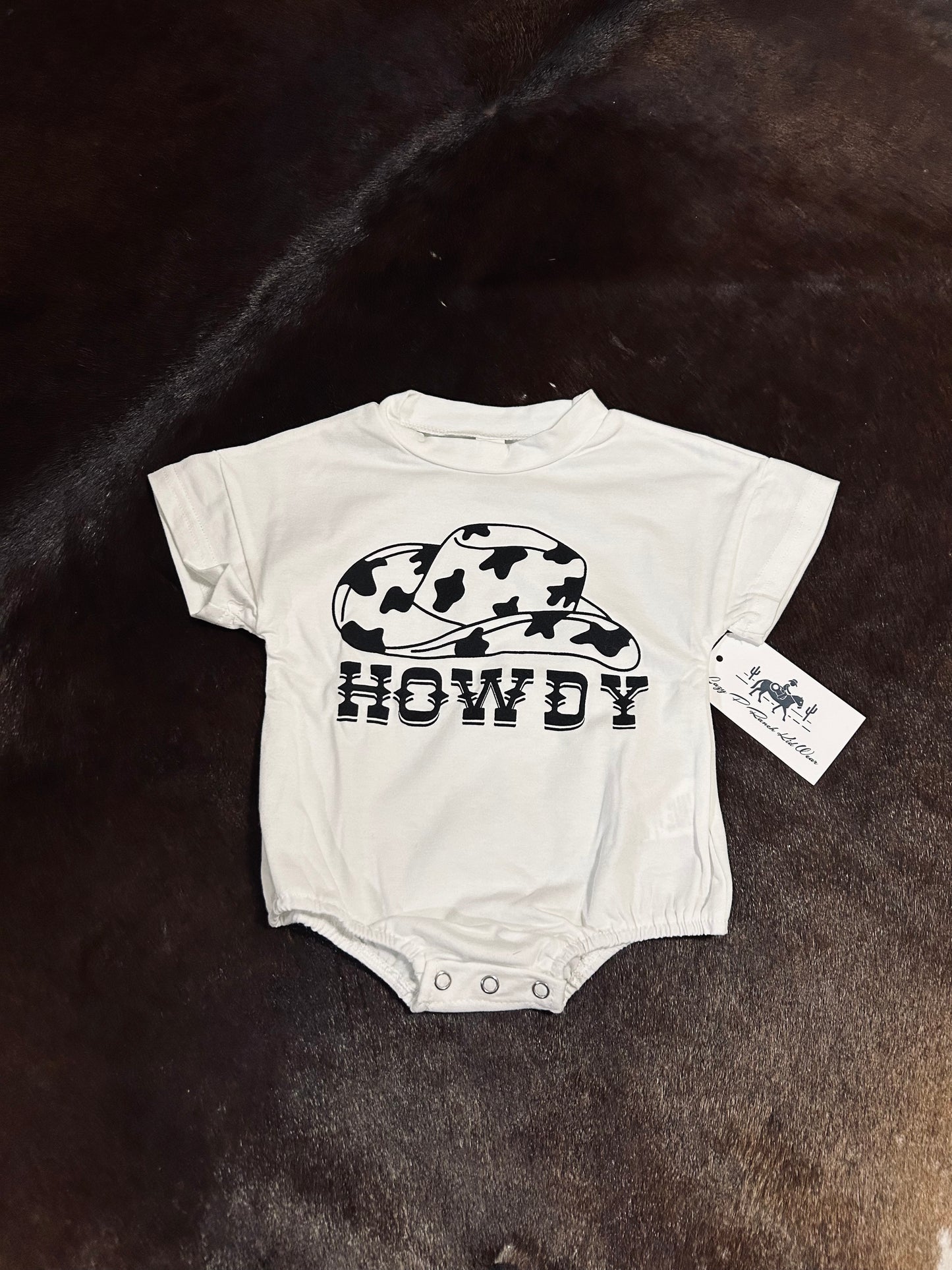 Howdy Bubble Tee Romper