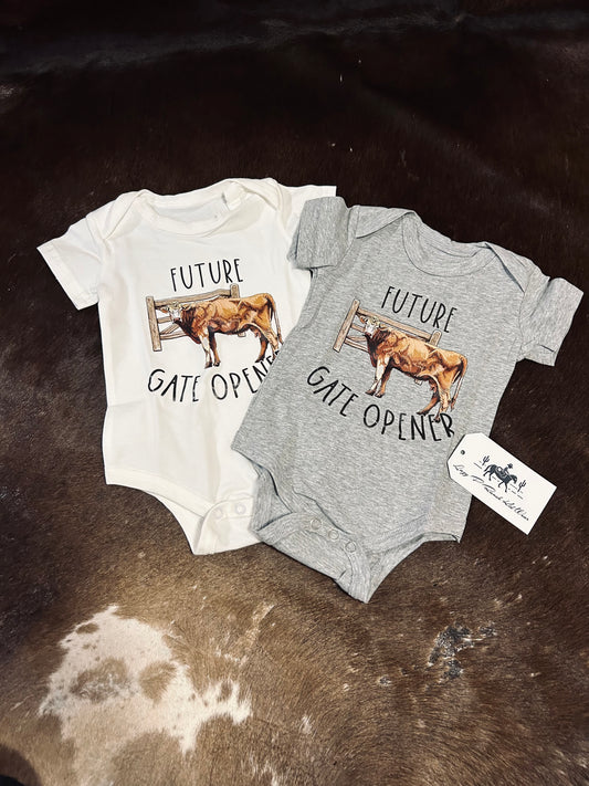 Future Gate Opener Onesie