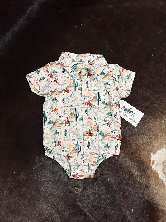 Desert Sun Western Onesie