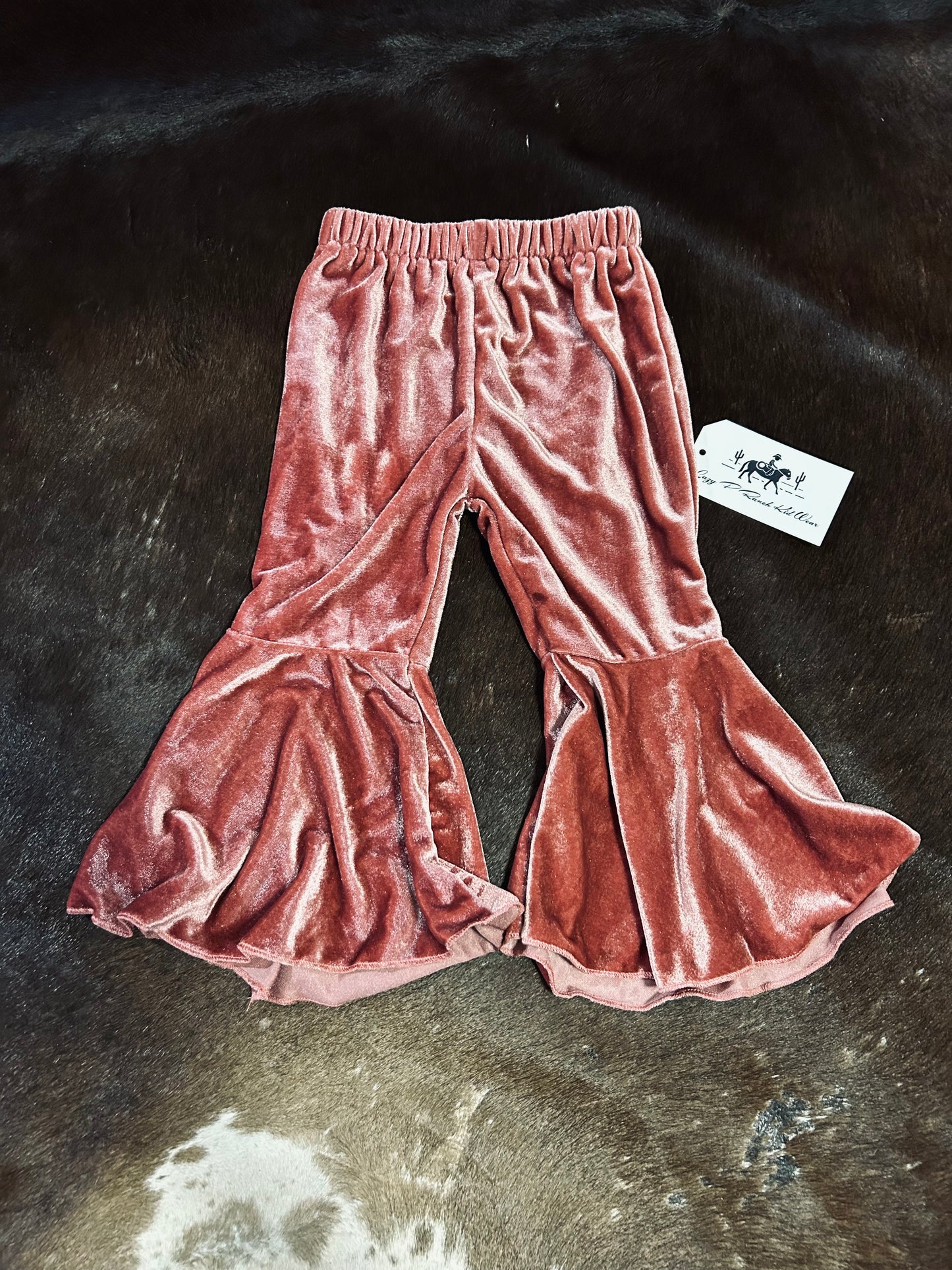 Pink Velvet Bellbottoms