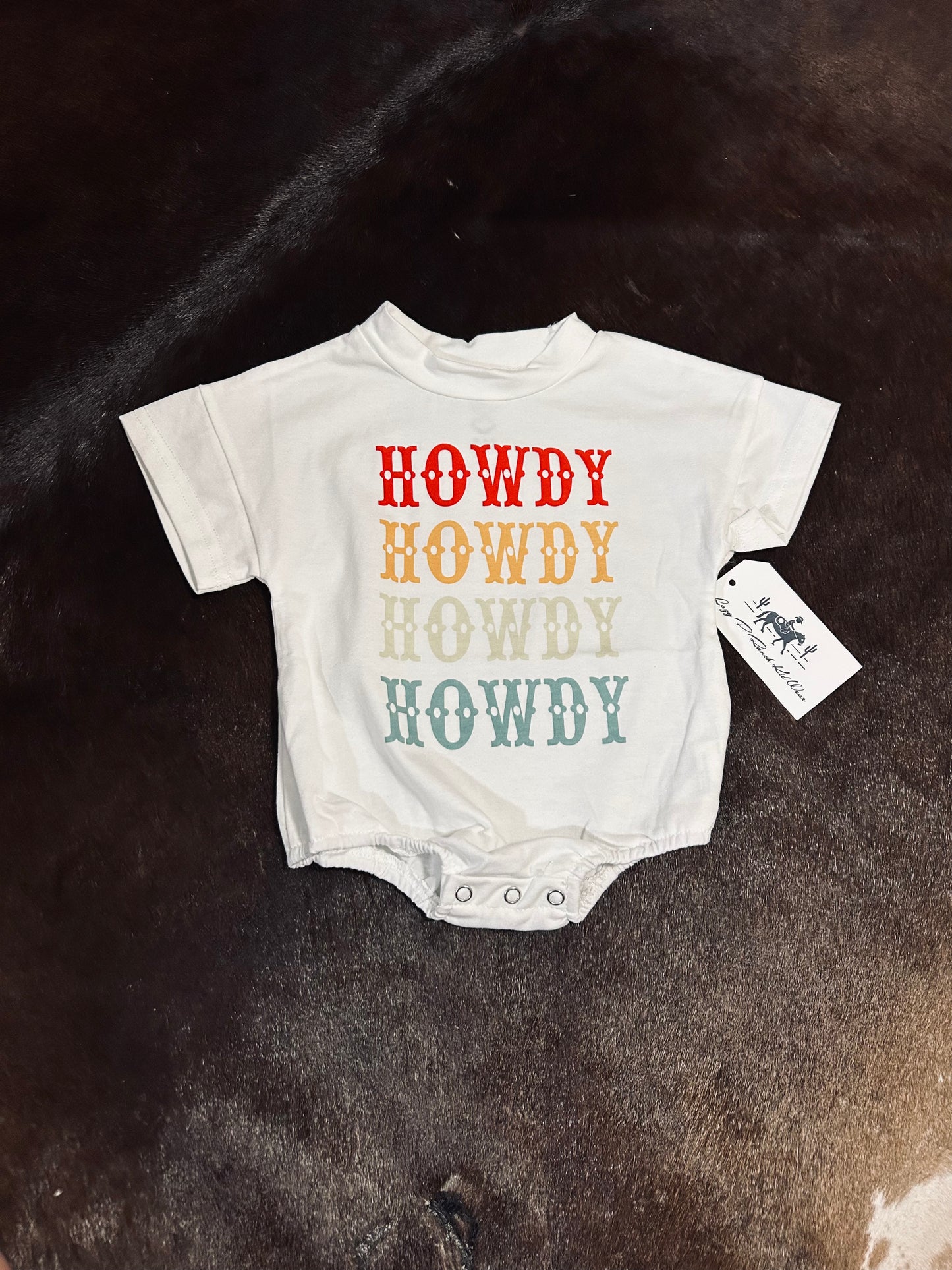 Howdy Bubble Tee Romper