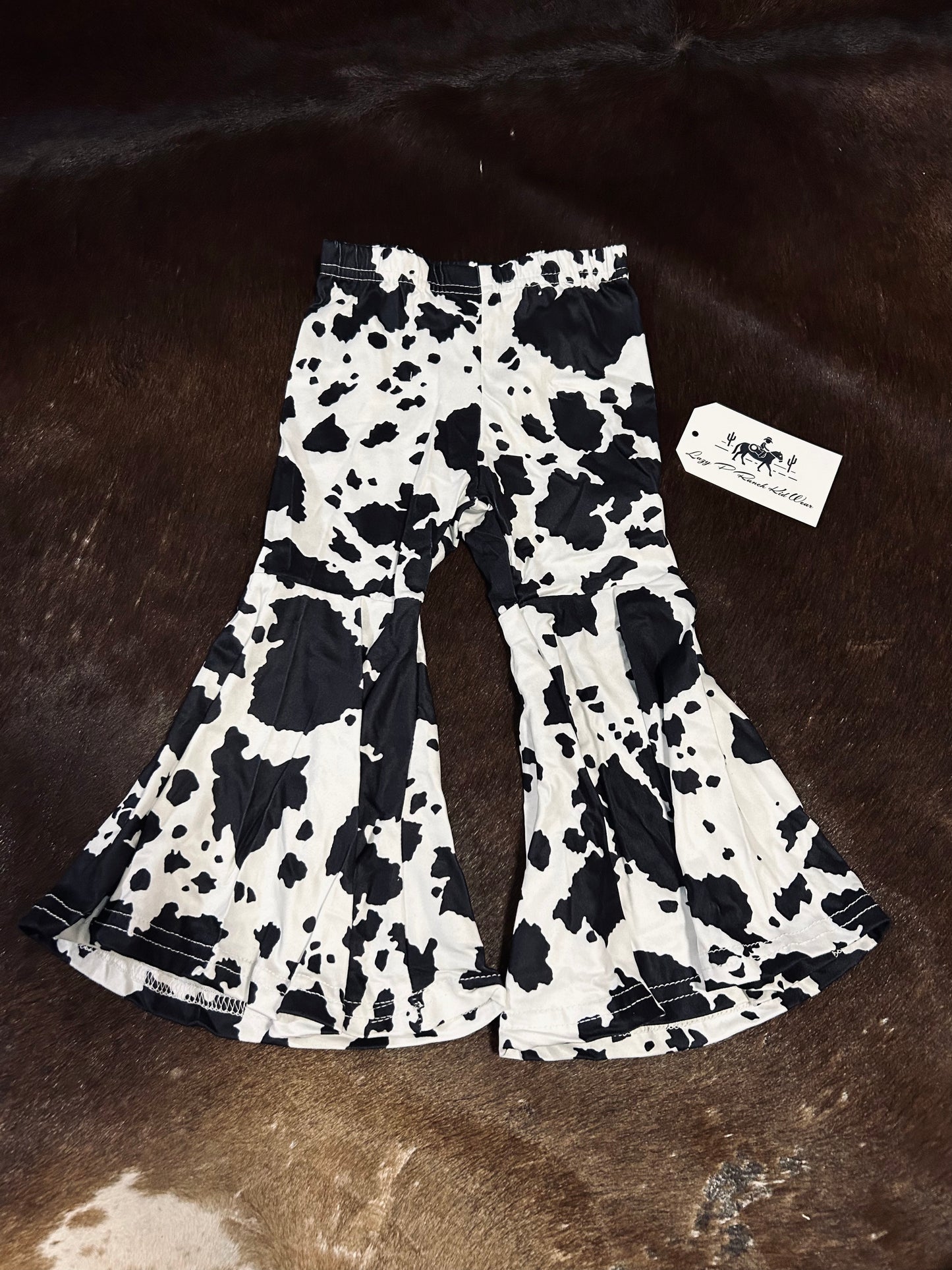 Cow Print Bellbottoms