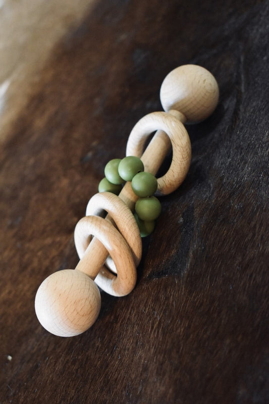 Wooden Rattle Teether