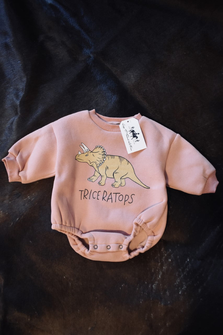 Triceratops Bubble Romper