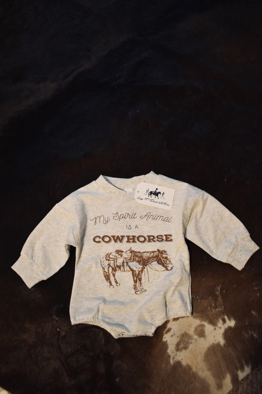 Cow Horse Bubble Romper