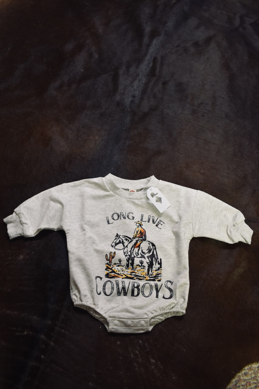 Long Live Cowboys Bubble Romper