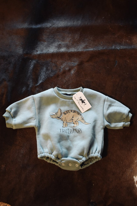 Triceratops Bubble Romper